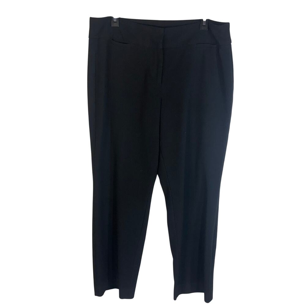 Talbots Signature Womens 14 Black Dress Pants Straight Leg Career Trousers